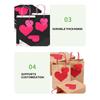 10/12 Packs Valentine's Day Heart Gift Bags With Handles And Heart Tags Red Paper Gift Bags For Valentine Anniversary Wedding