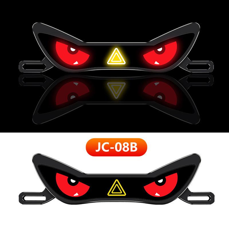 Devil's Eye Universal Motorcycle License Plate Light – Anti-Tailgating Dynamic Expression