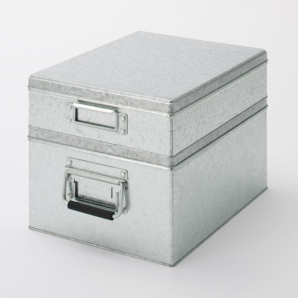MUJI Tin Box, Large, 85cm Tall, KGG25A1S (Clothing Storage Case, Storage Box)