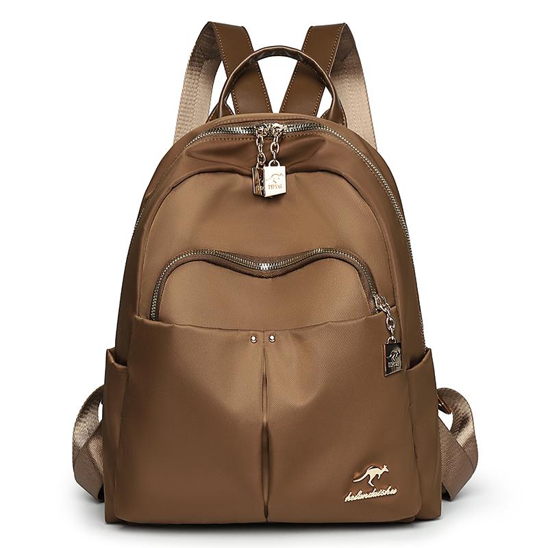 

Travel Backpack Women s Lightweight Oxford Commuter Large Capacity Backpack кофейный