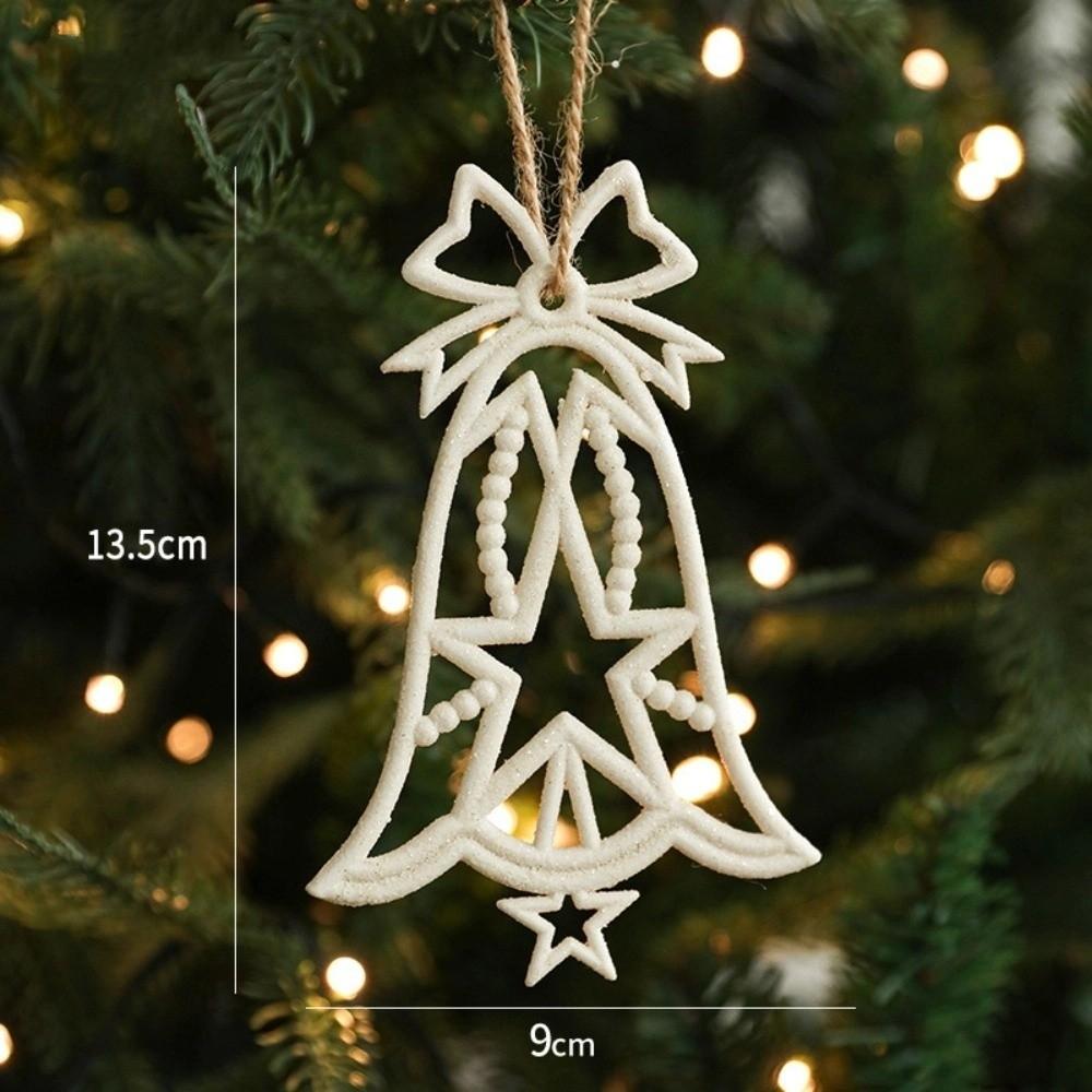 Hängender Weihnachtsdekorationsanhänger Elch Pentagramm Schneeflockendesign Weihnachtsbaumschmuck Kunststoff Weihnachtsgeschenke Weihnachtsfeier