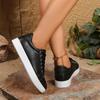 Fashion 2025 High Quality Ladies Shoes Lace-up Women's Vulcanize Shoes Fashion Outdoor Slip-Resistant Casual New Versatile Sneakers