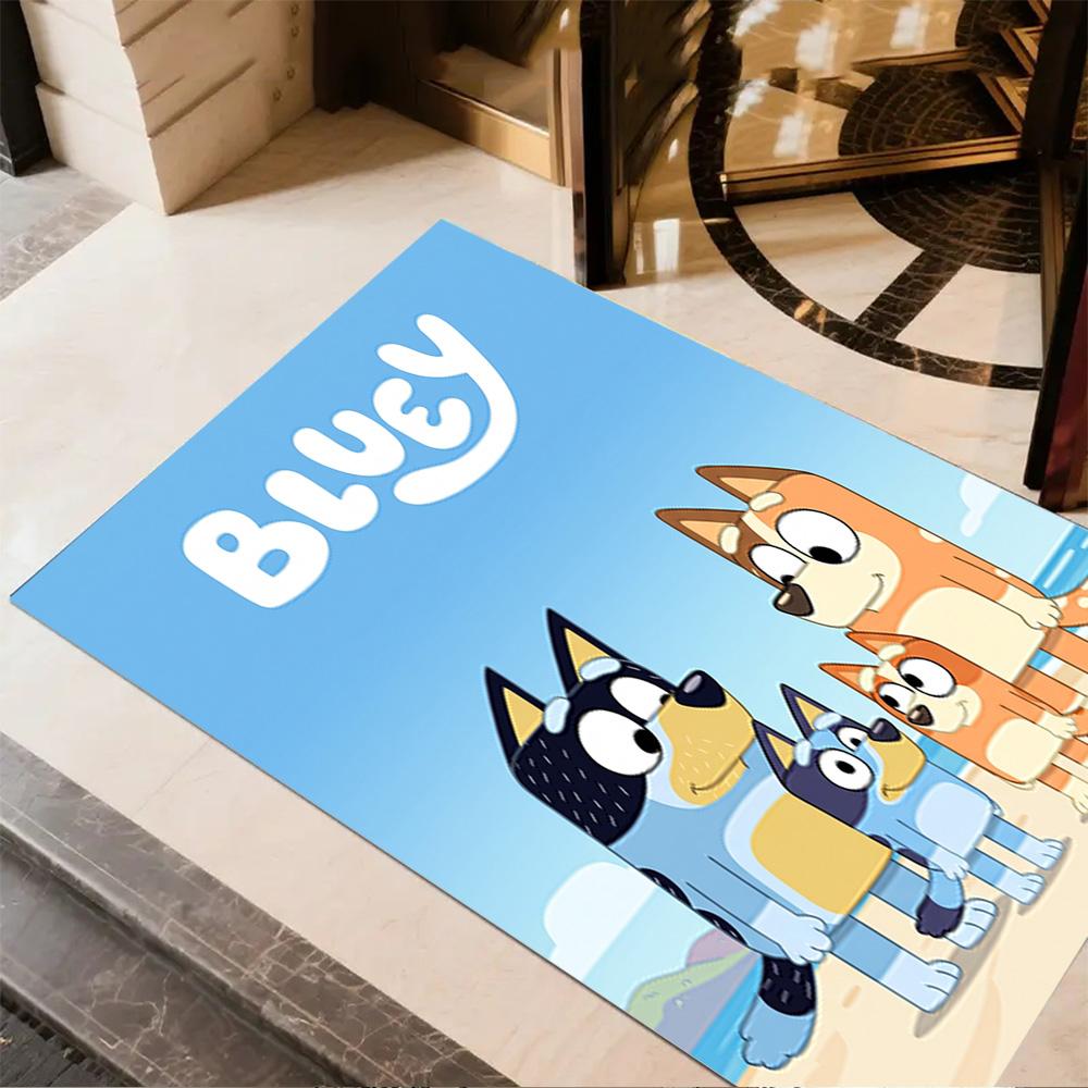 Bluey Bingo Adventure Carpet Suitable for Balcony Entryway Hallway Dining Room Antislip Carpet Decorate Offices Perfect Gift for Friends & Family