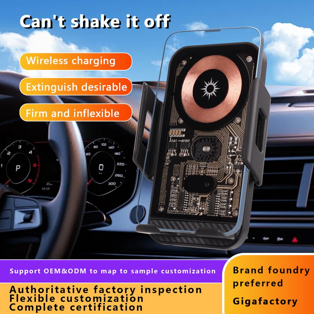 Car Air Outlet Phone Holder Wireless Charger Mount Fast Charging Adapter Sensor Compatible Bracket For iPhone Samsung Xiaomi