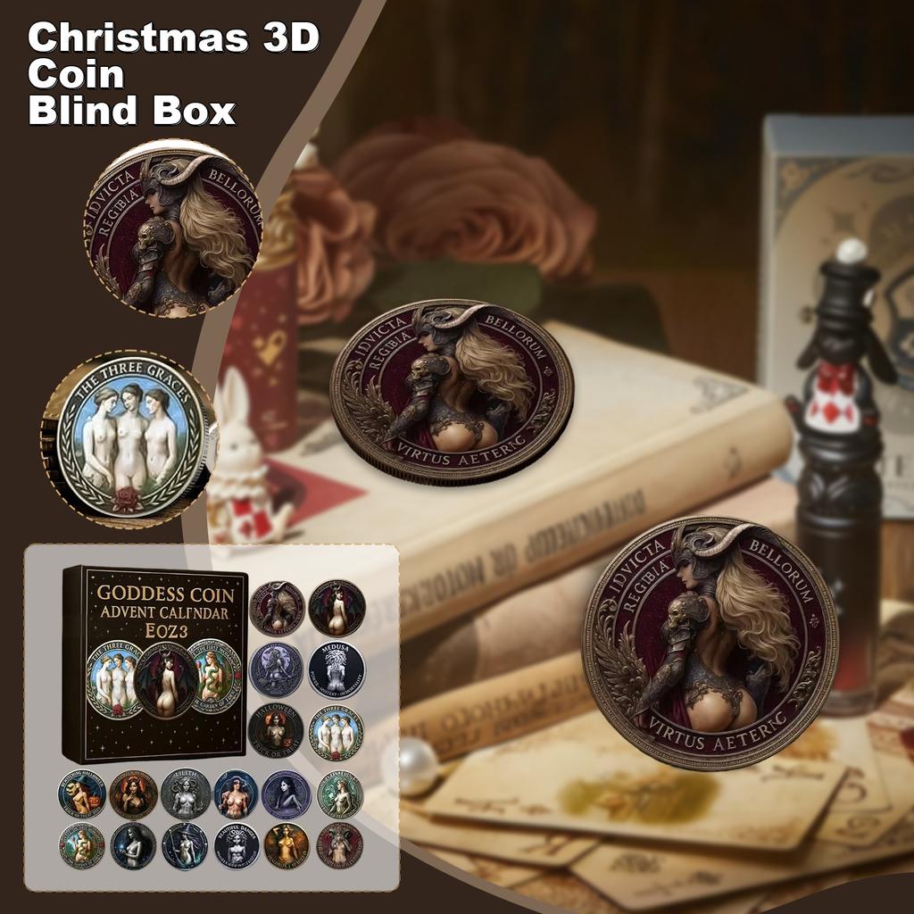 Coin  24 Christmas Holiday Gift Decoration Gift Christmas Hole Music