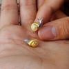 Alloy Snail Stud Earrings for Women Fashion Elegant Ear Studs Girls Gold Silver Color Temperament Earrings Trend Party Gift