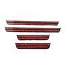 4PCS Plastic Stainless Steel For -2025 Mazda CX50 CX-50 CX 50 Car Accessories Auto Door Sill Pedal Welcome Scuff Plate Cover