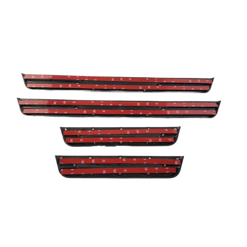 4PCS Plastic Stainless Steel For -2025 Mazda CX50 CX-50 CX 50 Car Accessories Auto Door Sill Pedal Welcome Scuff Plate Cover