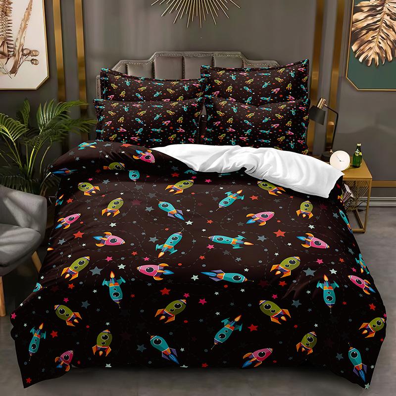 Fashion Technology Printing, 3D Digital Printing, Bedding, Duvet Covers, Pillowcases, Three-piece Sets