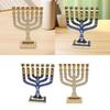 7 Branches Menorah Candelabrum Candle Holder for Anniversary Fireplace