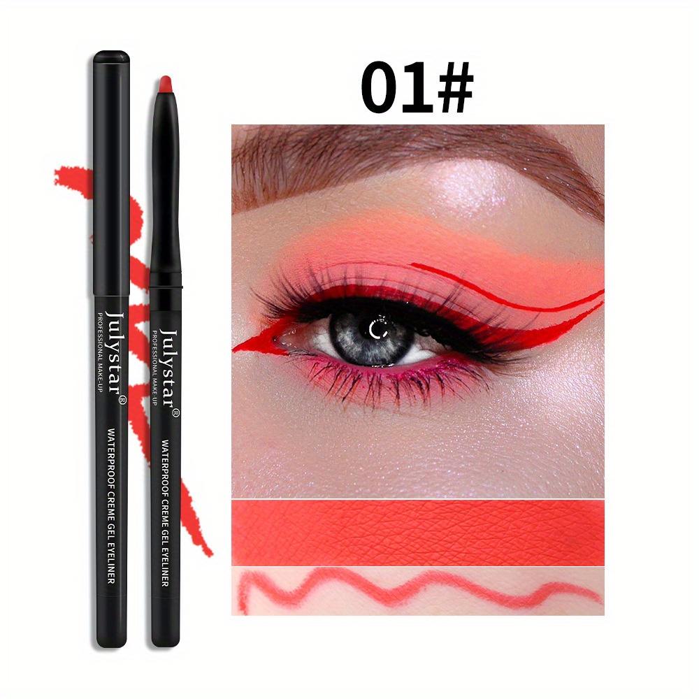 Color Eyeliner Glue Pen Very Fine Eyeliner Pen Waterproof and Oil-proof Non-smudged Lasting Eyeliner
