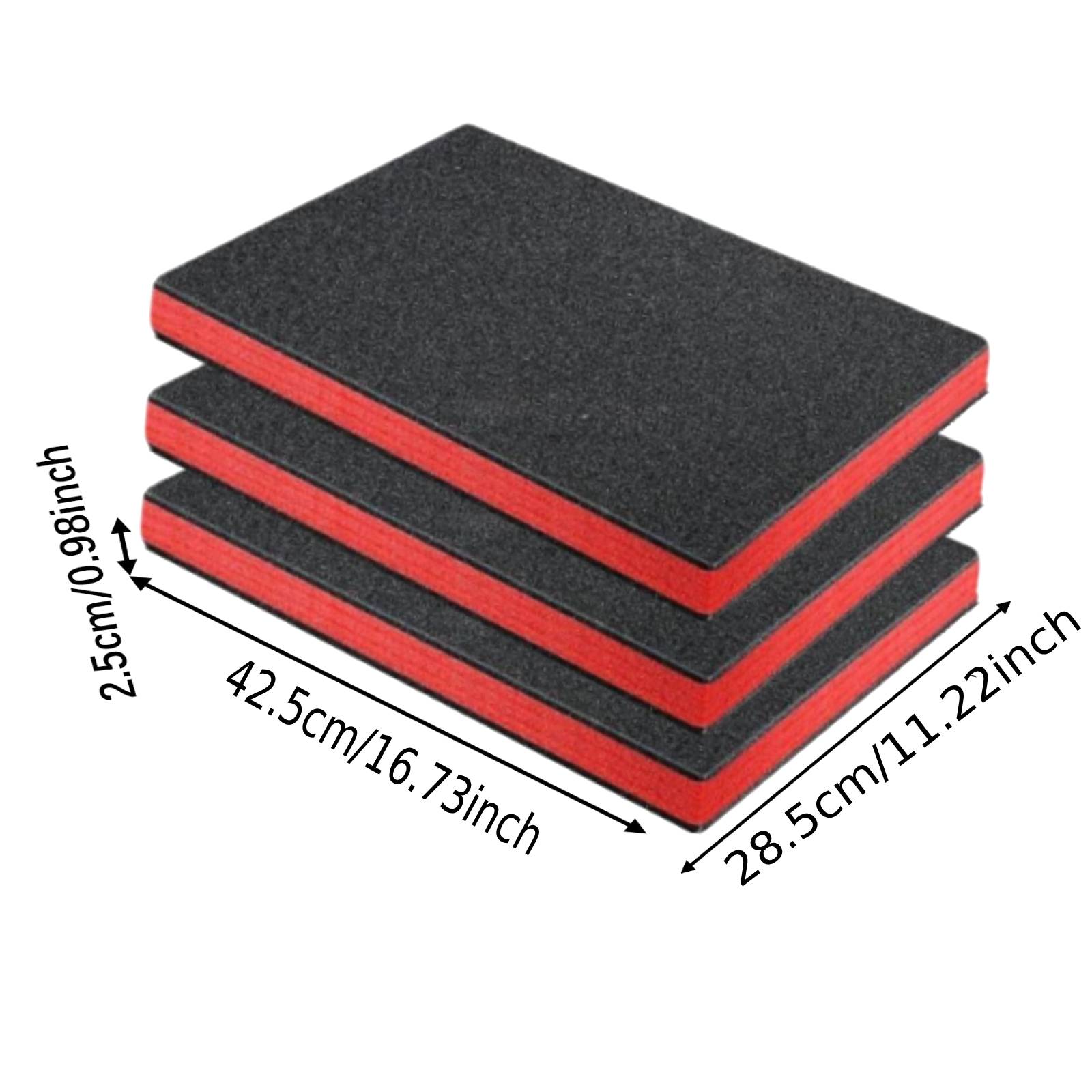 

5/4/3Pcs Tool Box Foam Inserts Packing Foam Pads Camera Case Cushioning Insert Sheet for Transport DIY Crafts Toolbox Liner