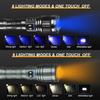 10000LM Ultra Bright Dual Light Source Flashlight Rechargeable Waterproof Emergency Lighting Spotlight Outdoor Camping Torch