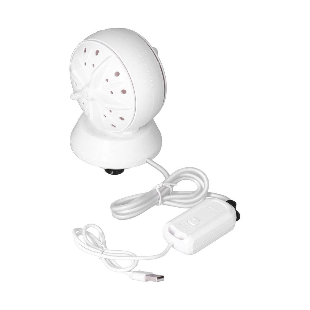 Ultrasonic Dual Turbine Washing Machine Mini Portable Underwear Rotating Washer 100?240VEU Plug