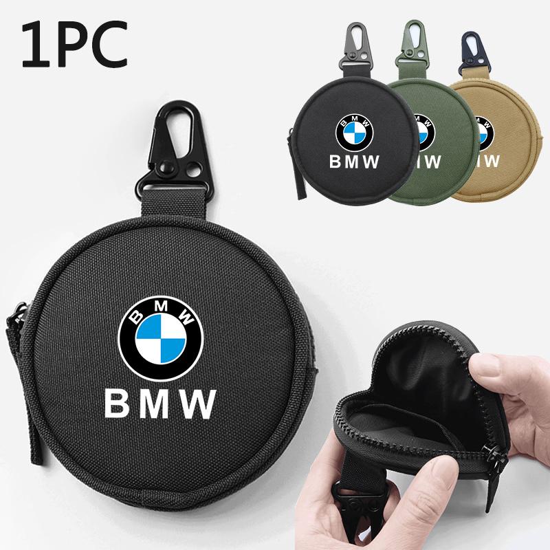 Car Key Wallet Pocket Coin Card Key Storage Bag Decoration For BMW E90 E60 E61 E93 E87 E36 E46 E39 E53 F30 Styling Accessories