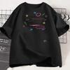 Inspirational Black Tees You Never Walk Alone and You Are Enough Prints for Positive Vibes Women Clothes T Shirts