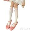 1 Pair Lace Ruffle Style Socks Long Socks Girls Breathable Cute Lolitas Socks Sexy Cotton Womens Autumn Thin Calf Socks