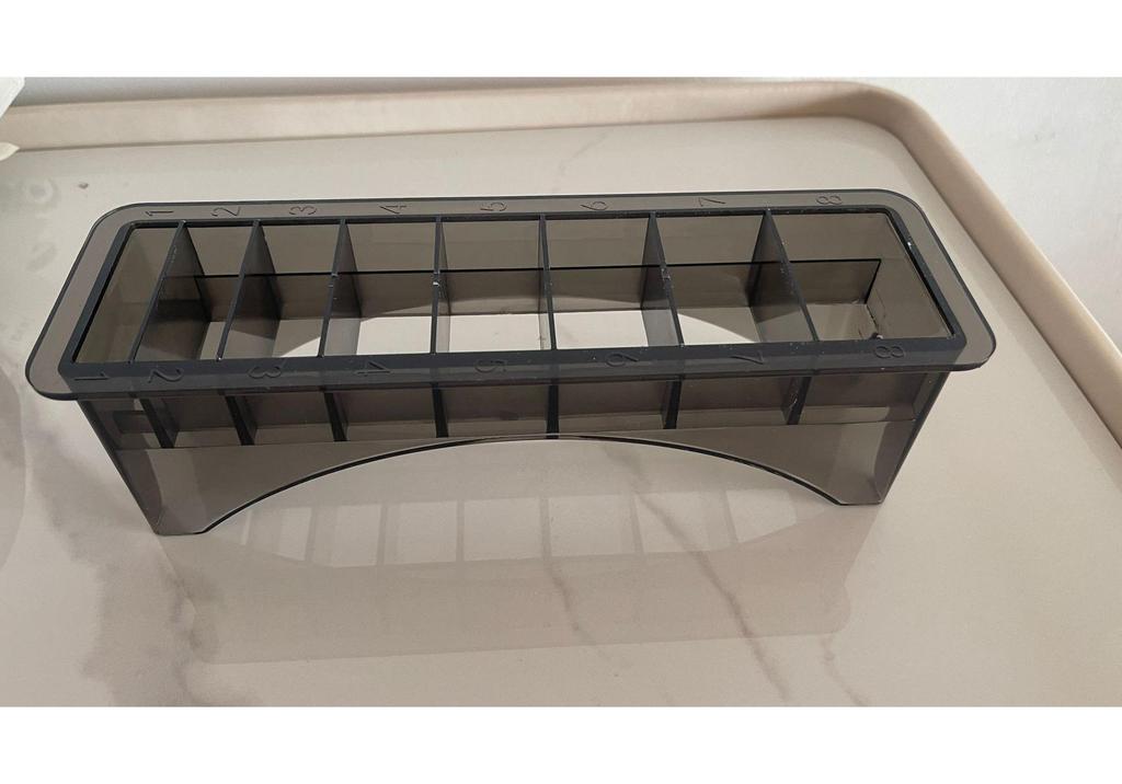 Electric Hair Clipper Storage Box with Adjustable Compartments (8 & 10 Card Capacity)