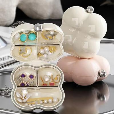 1Pc Mini Jewelry Organizer Display Travel Jewelry Case Boxes Earrings Necklace Ring Portable Jewelry Box Leather Storage