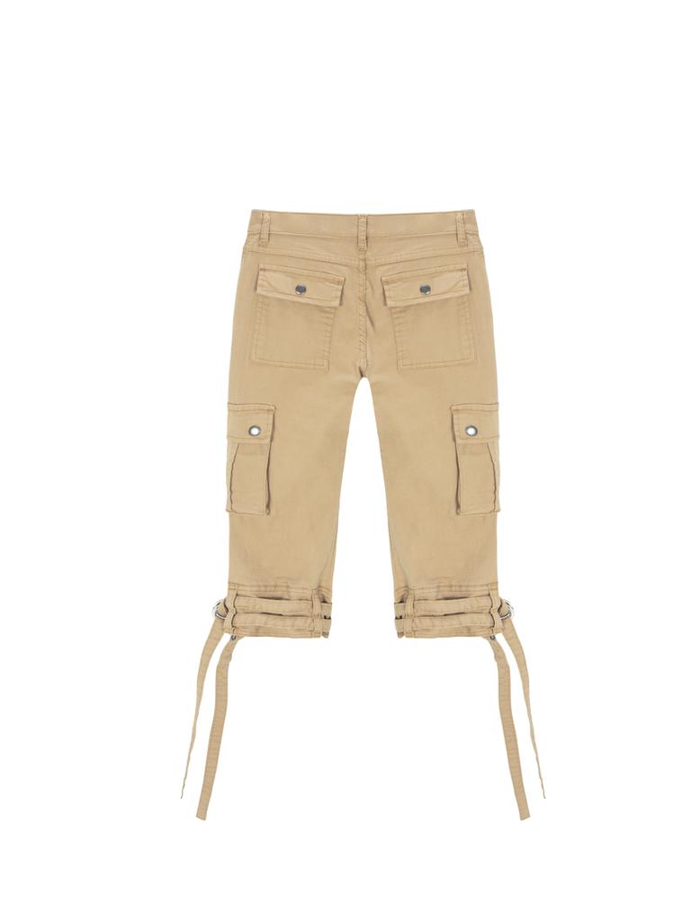 Als ob Cali Slim Capri Cargohose Beige