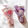 M-Artificial Mini Soap Flower Bouquet Fake Plants Simulation Rose Flower Valentine's Day, Mother's Day Party Gifts Decoration