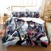 Twin Star Exorcists Bedding Set Cartoon Anime Three-piece Set Adult Kid Bedroom Duvet Cover Sets 3D Print Kawaii Girl Literie