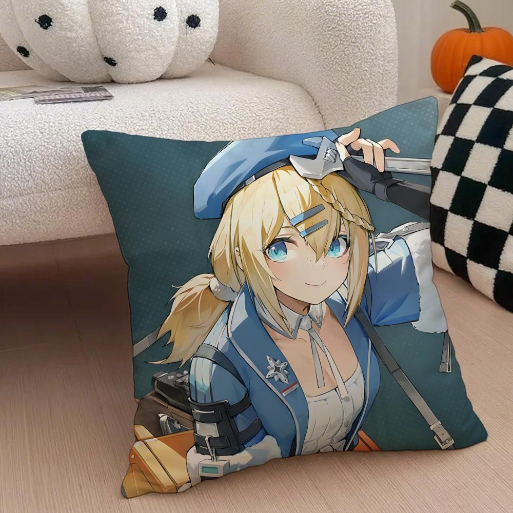 Fashion GGirls Frontline 2 EExiliums ICONS Cushion Cover Throw Pillow Cover Hidden Button Durable Polyester Chair Cushion