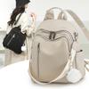 Schoolbag Backpack for Women 1011 New Trendy Korean Style Fashionable Daily School Bag Outdoor Backpack Soft Leather Travel Women's Small Backpack