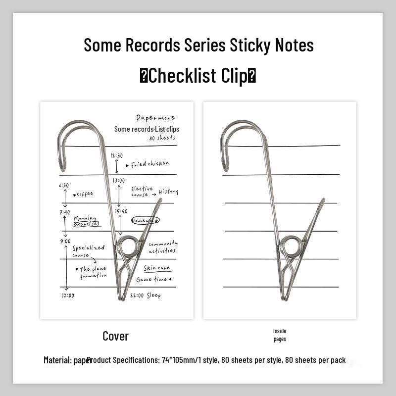 PaperMore Simple Korean Style Sticky Notes & Student Planner