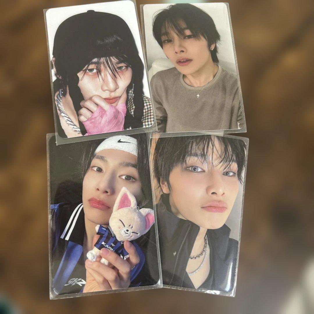 

[Б/У] Stray Kids KARMA I.N торговые карточки (4 карты) + бонус