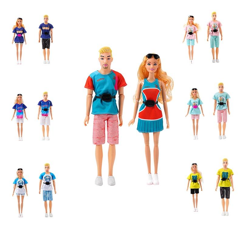 Neue 30cm Modische Ken-Puppe Für Männer Und Mädchen Sommer Sport Und Freizeit Paar Grenzüberschreitender Handel