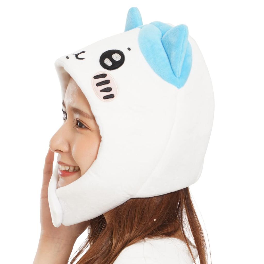 SAZAC Fleece Kigurumi Cap Chikawa Adult One Size Fits Most [SAZAC] [Hachiware]