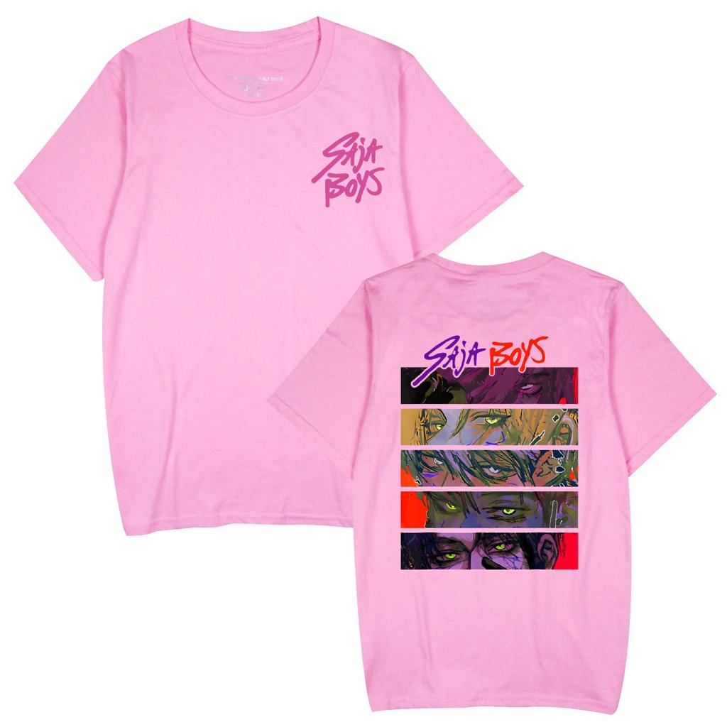 KPop Demon Hunters Anime Print T Shirt for Women Men Fashion Clothing Short Sleeve O-neck Tops CartoonT-shirts