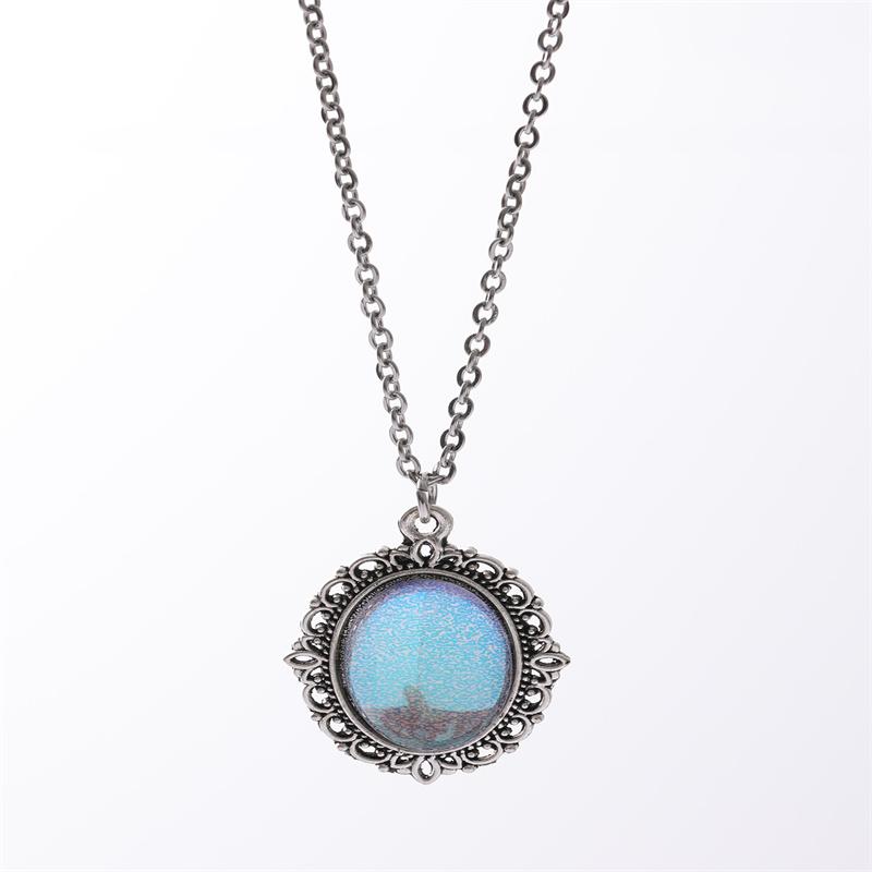 

Bohemian Style Crystal Necklaces Glass Pendant Necklace For Women Gothic Party Zircon Gift