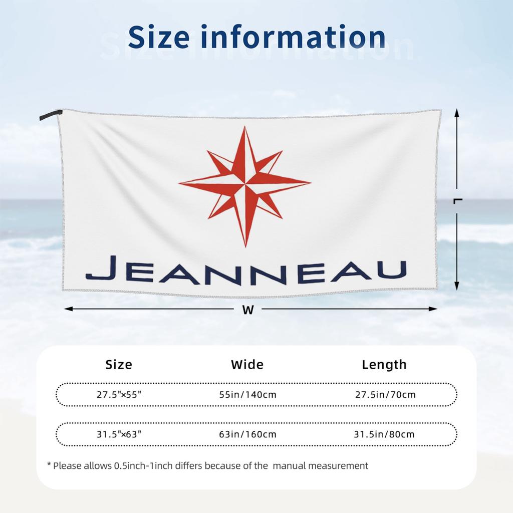 Jeanneau Yachts Strandtuch Weiche Mikrofaser Schnelltrocknend Saugfähig Schnelle Handtücher Für Yoga