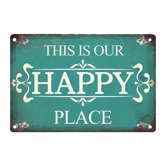 Vintage Metal Tin Sign Stylish Wall Art Plaques 11.8x7.9 Inch Retro Decorative Signs Wall Decor for Bedroom Kitchen Living Room Cafes Bar Public