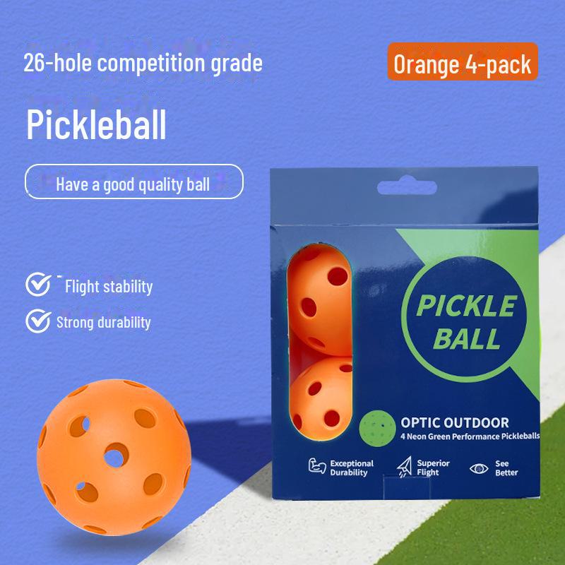 Dual Use 72mm Pickleball with 26 Holes for Indoor & Outdoor Practice