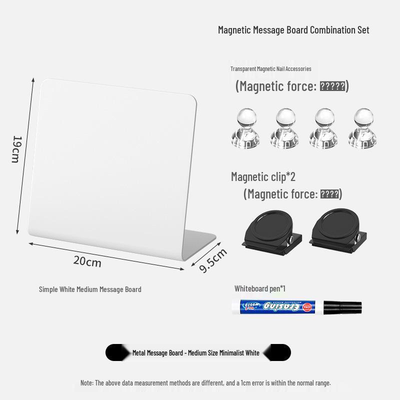 Magnetic Desktop Blackboard Memo Board - Erasable & Free-Standing for Office Use