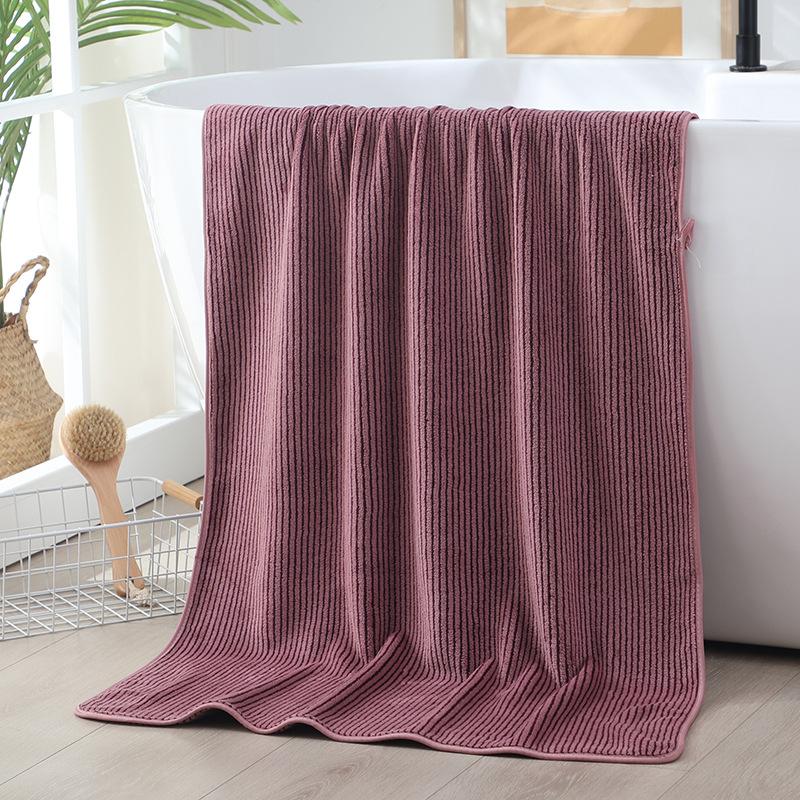Thickened Coral Fleece Bath Towel Adult Beach Bath Towel Absorbent Quick-drying Bath Towel Household Couple Enlarged Bath Towel