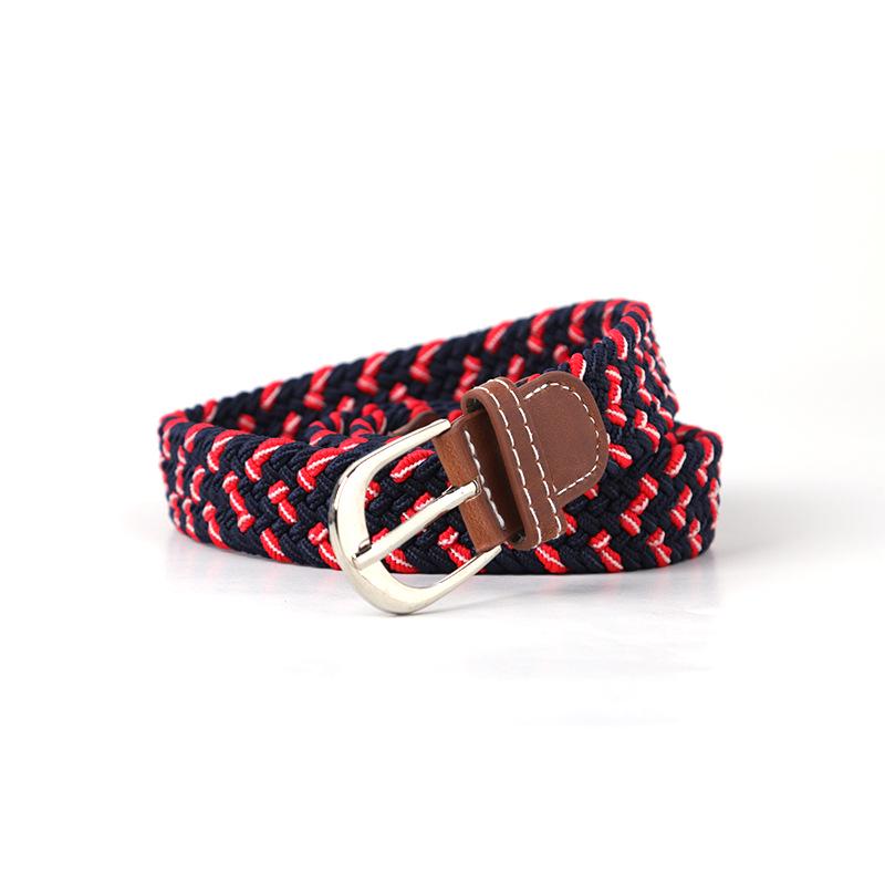 Unisex Fashionable Elastic Canvas Belt - Versatile and Simple Design