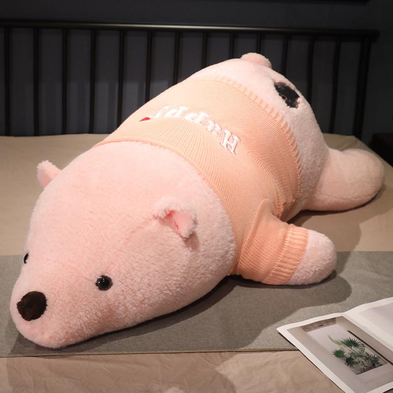Sweater, Polar Bear Doll, Large Plush Toy, Siding Pillow, Bed, Doll Pillow, Birthday Gift Girl