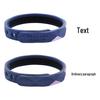 Adjustable 3D Silicone Anti-static Bracelet with Negative Ions - Waterproof & Minimalist Design