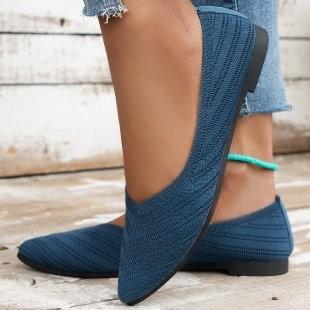 Women s Flying Woven Flat Shoes Shallow - Lazy Work Shoes 35 1290₽