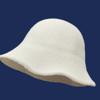Women Solid Color Fisherman Hat Thin Fur Foldable Winter Bucket Basin Knitting Fleece Hat