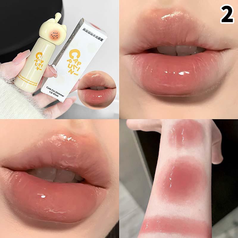 

Cappuvini Cute Cat Lip Gloss Moisturizing Smooth And Long-Lasting Lip Glaze 4 Shades Easy To Apply Lip Stain For Beginners 2