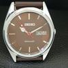 VINTAGE REFURBISHED SEIKO AUTOMATIC 6309A JAPAN MENS BROWN DIAL WATCH a443234-1