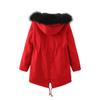 Women's Winter Long Thickening And Velvet Keeping Warm Casual Coat With Hat