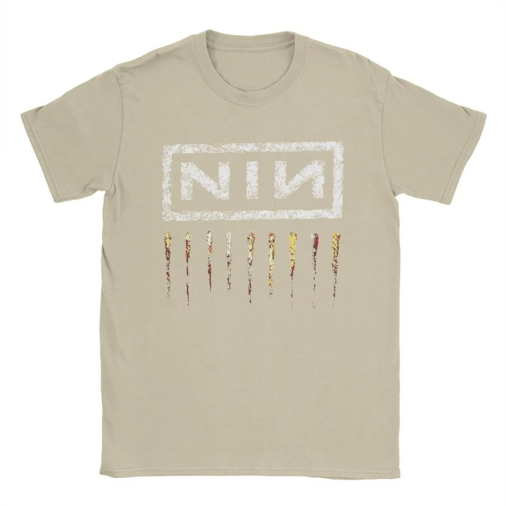 Nine Inch Nails NIN Men's Women Printed T Shirts Fashion Tee Shirt Short Sleeve Round Neck T-Shirts Cotton Birthday Gift Clothes