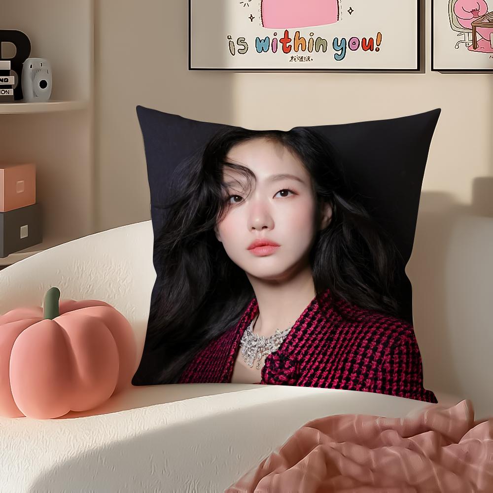 Talentierte Schauspielerin KKim Ko Eun Kissenbezug Kissenhülle Kurzer Plüsch Verdeckter Reißverschluss Raum Sofa Kissenbezug