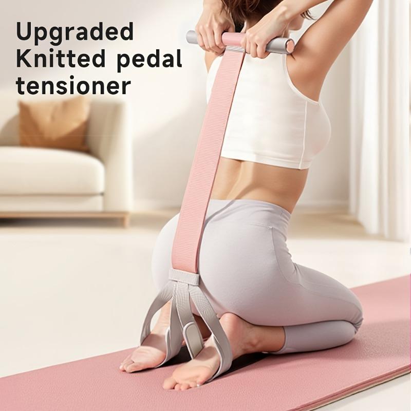 1pc New Multi-Functional Fabric Foot Pedal Resistance Band, Yoga Assistance Pull Rope, Sit-Up Training Leg Stretching Band